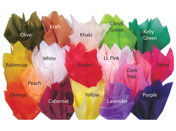 Floral Dry Waxed Tissue - Packaging Specialties