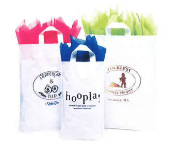Lo-Density Poly Shopper with Soft Loop Handles Bag