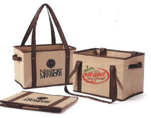 Non-Woven Collapsible Basket Tote