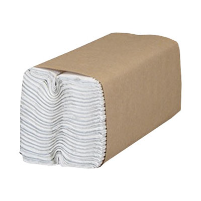 White C-Fold Paper Towels (2400 Pieces)